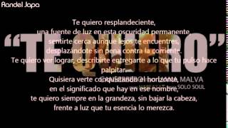 Video thumbnail of "Canserbero - Te Quiero feat Liana Malva Letra"
