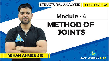 Lecture 32 | Module 4 | Method of Joints | Structural Analysis