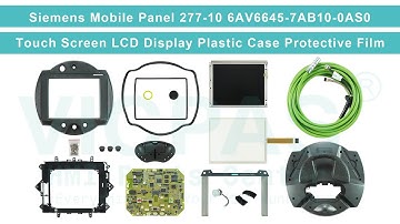 6AV6645-7AB10-0AS0 Siemens LCD Display Screen Touch Screen Glass Front Overlay Plastic Cover Body