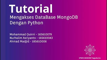 TUTORIAL PYTHON #1: Akses Database MongoDB dengan Python