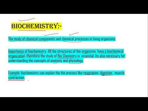 biochemistry and its importance || recommended for you..