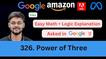 Power of Three | LeetCode 326 | Easy Math + Logic Explained