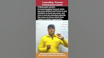 Critical Point of control |  Controlling process |  #shorts #controlling