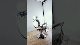 Classic White Barber Chair | Timeless Professional Look