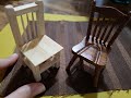 Como hacer una silla miniatura (1:12)