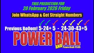 SA PowerBall & PowerBall Plus 20 February 2026 Friday | PowerBall Prediction | Find Hot Balls