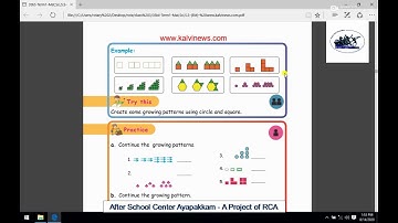 Rotary Club of Ambattur Class 3rd Maths Pattern Part 2 Pattern in Geometry