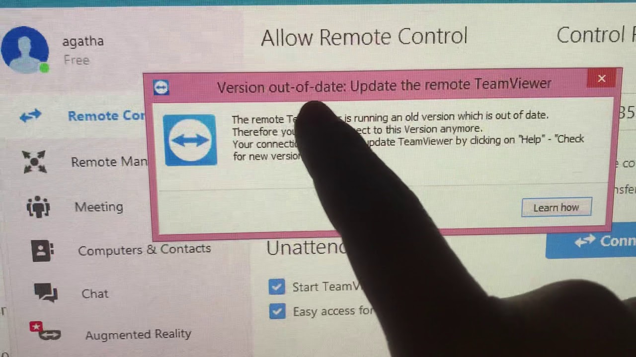 New Update Updating team viewer for Photobooths tech-support