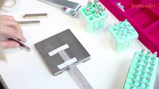 ImpressArt Pince à Plier Bracelet 25 Mm – Outil Estampage Bijoux Avec Mâchoires Nylon Anti-Rayures