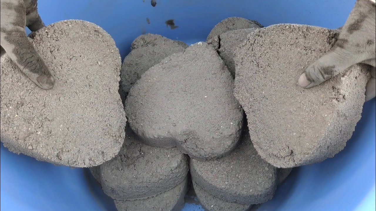 Asmr - Red sand+black charcoal full dry crumbling/ Dusty 🌪️ video