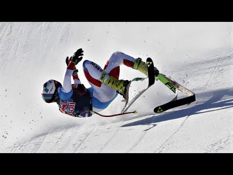 Swiss Skier Urs Kryenbuehl Crashes On Final Jump In Kitzbuehel Downhill NBC Sports