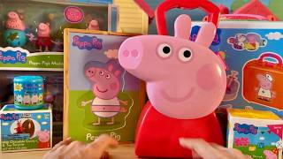 ASMR Peppa pig collection carry Case gum ball toys Nurse Case surprises oddly satisfying