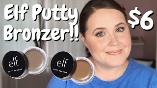 *NEW* ELF COSMETICS PUTTY BRONZER | Swatches & 1st Impression | emilysmakeupbag