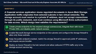 SC-500 | Microsoft Cloud and AI Security Engineer Associate  | Exam Q&A | Episode 1 (Q1-10)