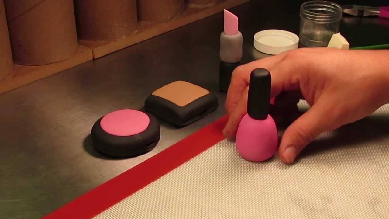 How To Make A Gumpaste Nail Polish YouTube