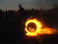 Motorcycle wheel burn out 