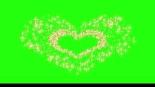 Heart Shape Particle Green Screen Animation || Heart Shape Particle Green Effects || My Teach World