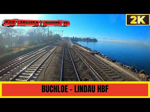 Cab Ride: Buchloe 🇩🇪 – Lindau Hbf 🇩🇪 | Allgäu to Lake Constance Railway [RE70 / BR 612]