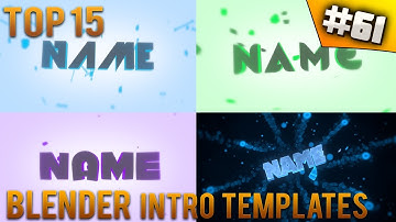 TOP 15 Blender intro templates #61 (Free download)