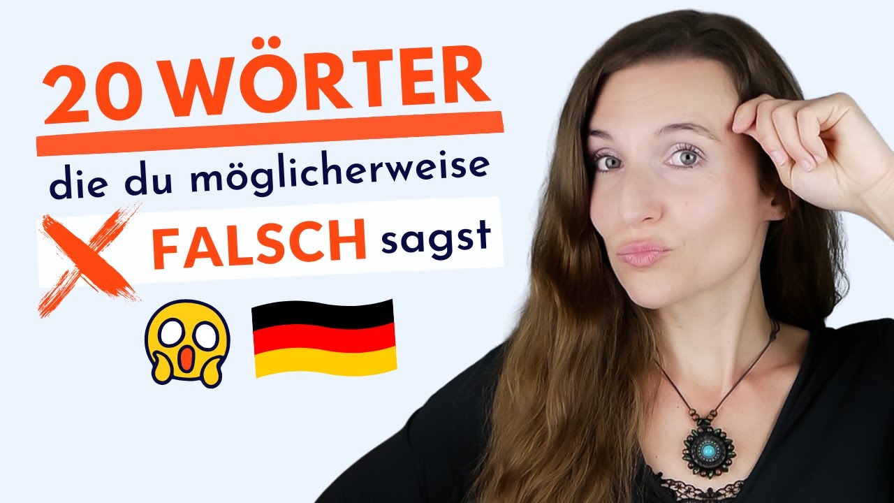 20 WÖRTER AUF DEUTSCH, die du möglicherweise FALSCH sagst 🇩🇪 Aussprache