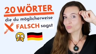 20 WÖRTER AUF DEUTSCH, die du möglicherweise FALSCH sagst 🇩🇪 Aussprache lernen, praktisch Deutsch