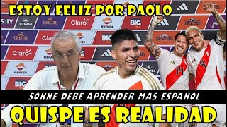 CONFERENCIA DE FOSSATI Y CASTILLO POST PERU VS DOMINICANA ELOGIOS PA PIERO QUISPE Y PAOLO GUERRERO