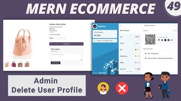 MERN Stack E-Commerce Project #49: Admin Routes - Delete User Profile