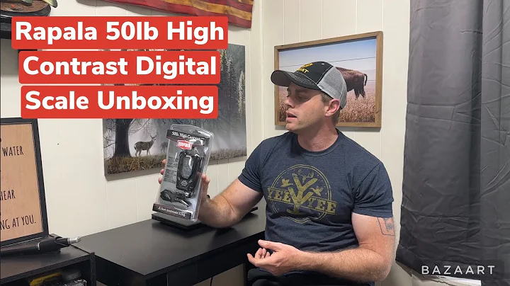 Rapala 50lb High Contrast Digital Scale Unboxing
