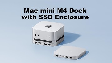 Hagibis Mac mini M4 Docking Station with M.2 SSD Enclosure & Dustproof Stand