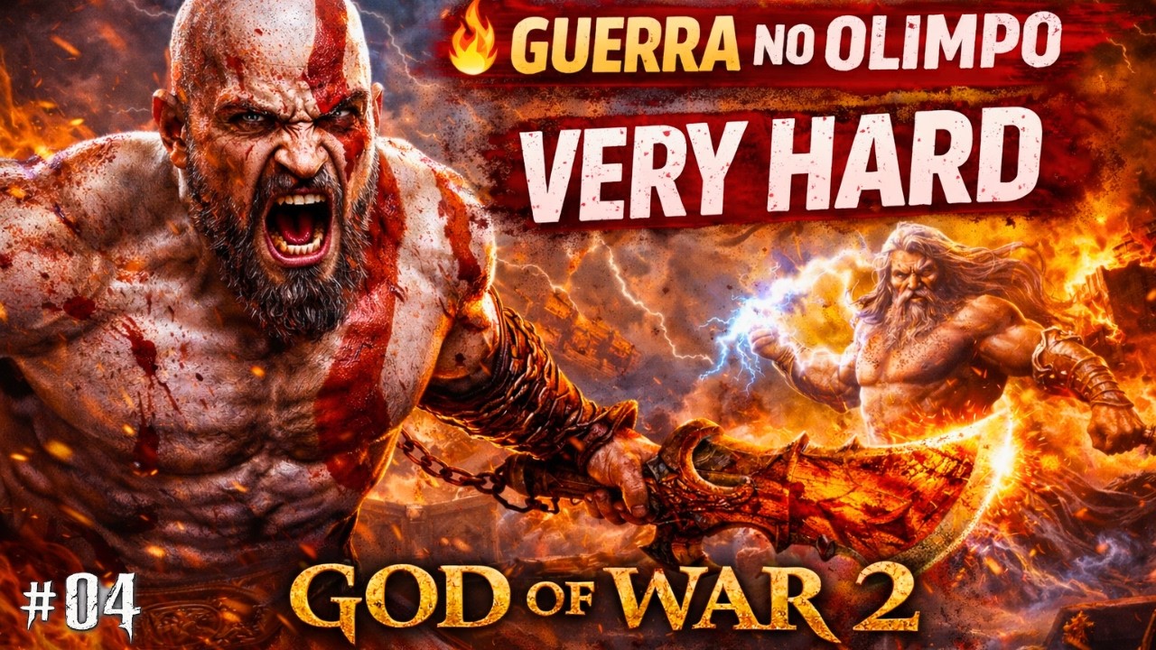 DEUS DA GUERRA 2 💥 GUERRA CONTRA OS DEUSES! | GOW 2 – VERY HARD #04
