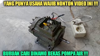 INI MANTAP !! MEMBUAT ALAT BERGUNA DARI DINAMO POMPA AIR