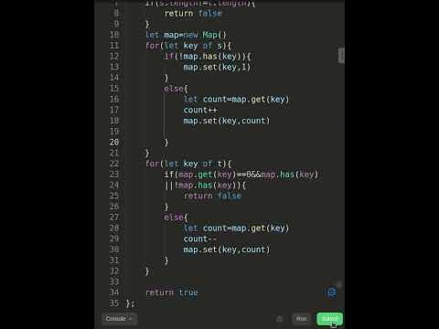 Leetcode 242. Valid Anagram - YouTube