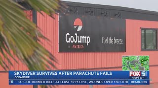 Skydiver Survives After Parachute Fails