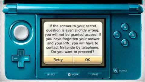 Setting up Nintendo 3DS Parental Controls