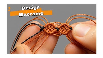 Como Fazer Design Macrame Central Para Pulseira Macrame - Tutorial Passo a Passo