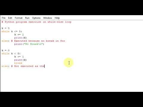 Python program exercise on while-else loop - YouTube
