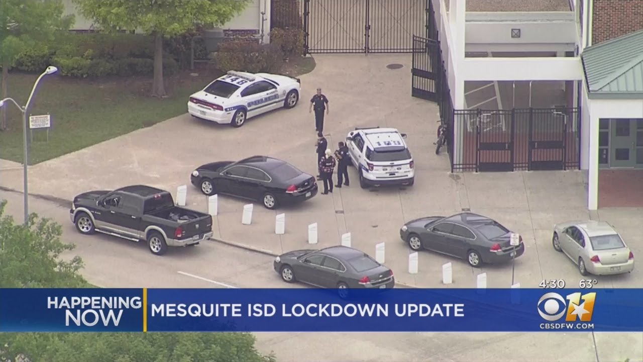 Pair Of Mesquite High Students Detained After Running Into School From Wells Fargo Shooting Scene