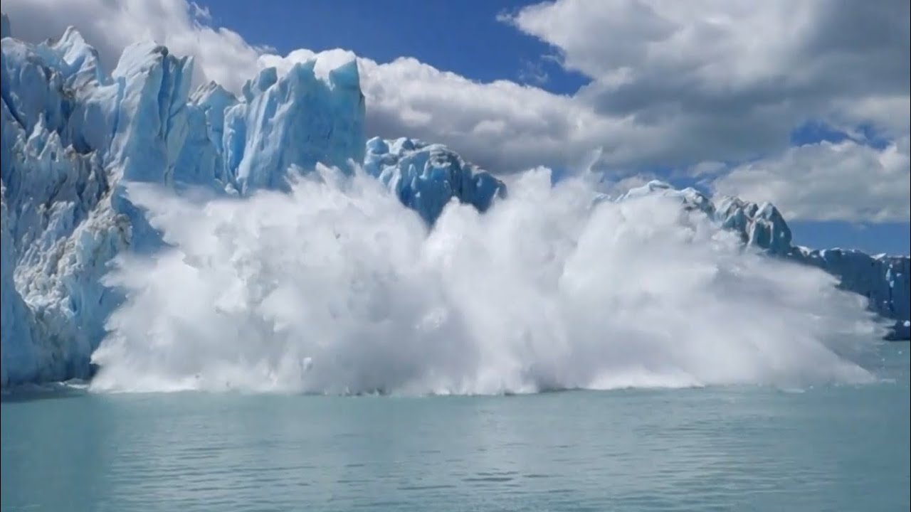 "global warming glaciers" glacier calving tsunami | glacier national ...