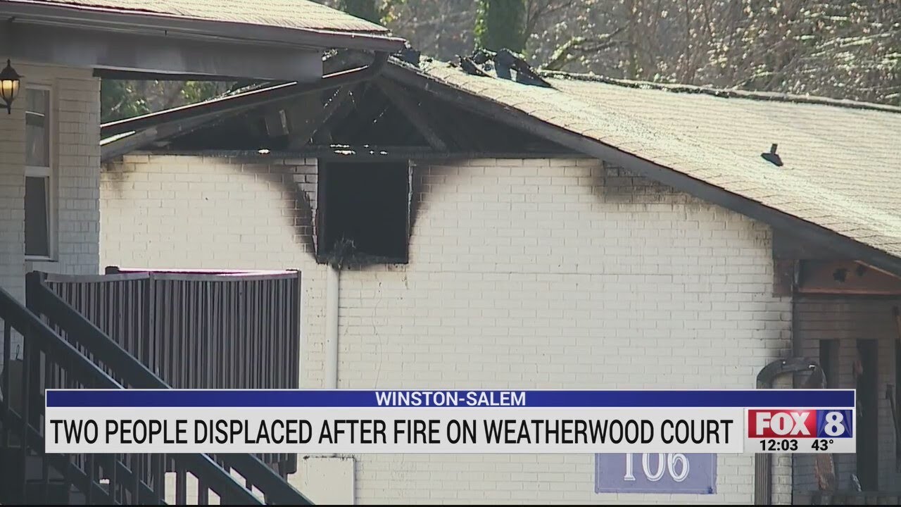 Two people displaced after Winston-Salem apartment fire - YouTube