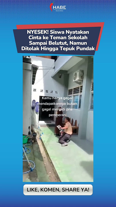 Nyesek! Nyatakan Cinta, Siswa Ini Langsung Ditolak, Cinta Bertepuk Sebelah Tangan
