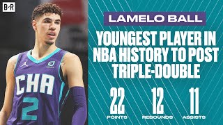 It only took 10 games for lamelo ball to make nba history as he became
the youngest player post a triple-double. finished with 22 pts, 12 reb
and 11 as...