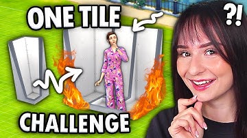 Attempting the ONE TILE HOUSE challenge in The Sims 4!
