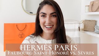 SHOPPING AT HERMÈS IN PARIS | Faubourg Flagship Store vs. Sèvres Store Comparison & Tips | Erin Cara
