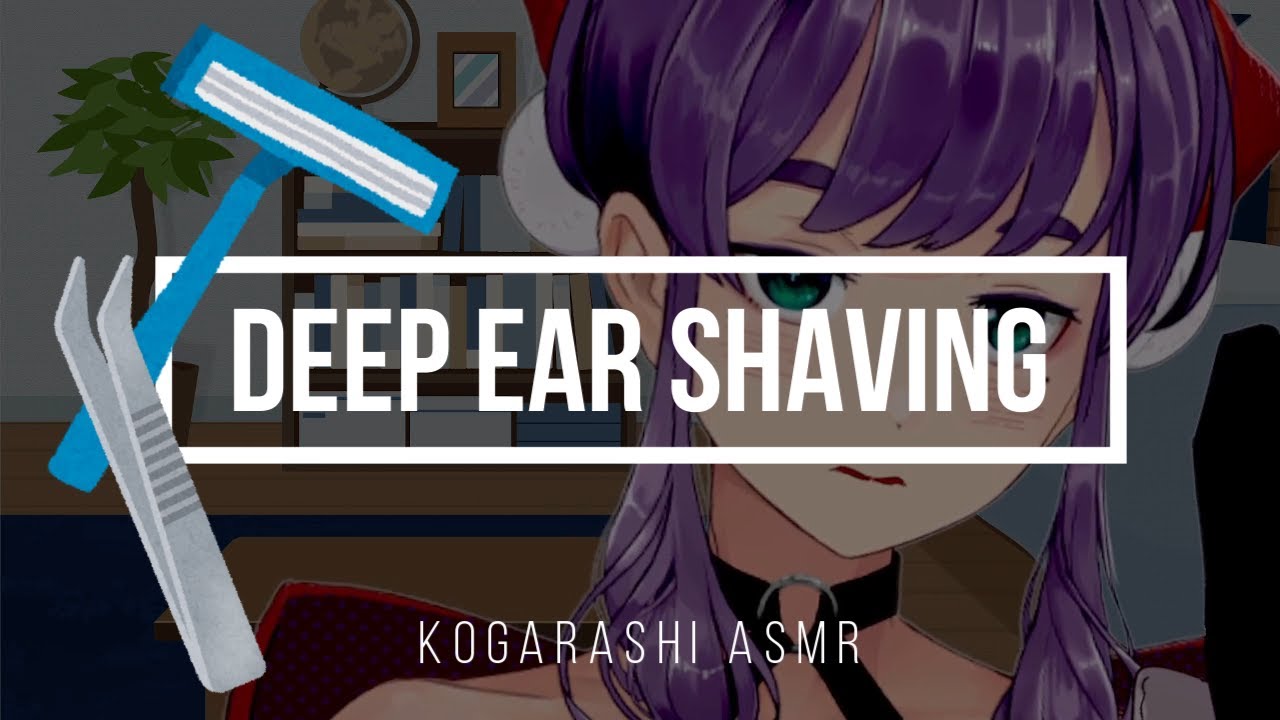 【ASMR】囁き声 深めの耳毛剃り♪ Deep ear shaving 【木枯ASMR】