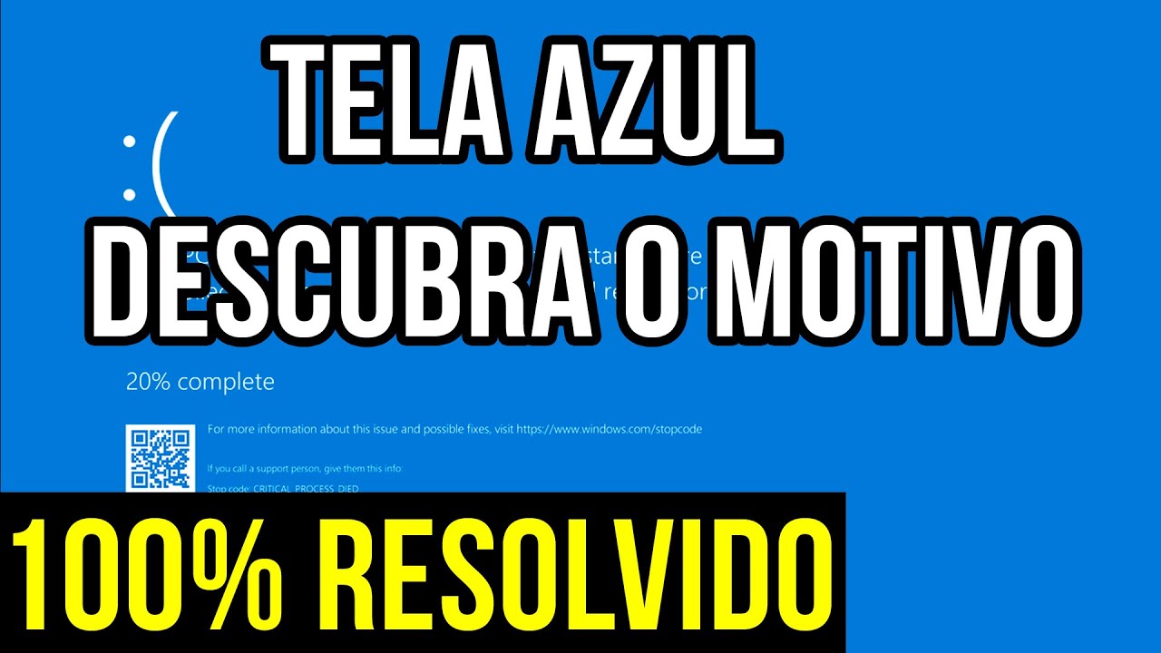 Tele Blue Error RESOLVIDO! TELA AZUL - BLUE SCREEN - DESCUBRA O MOTIVO e RESOLVA DE UMA ...