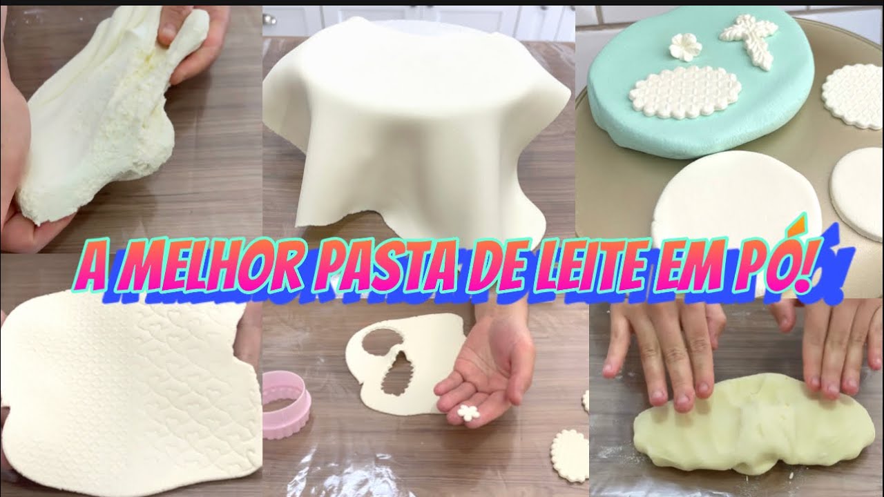 Pasta de leite em pó atualizada ! Resistente a umidade! Tonalidade BRANCA e tons candy colors!