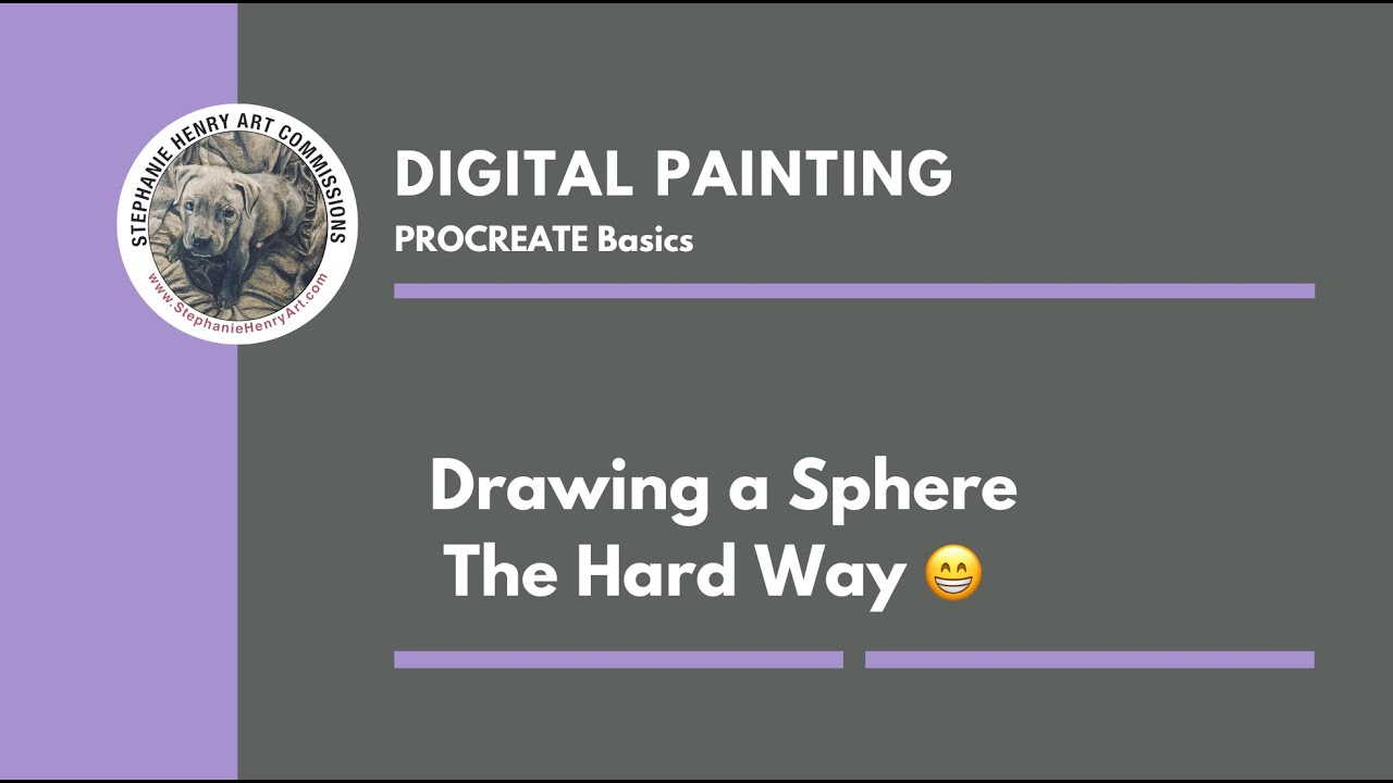 Procreate Basics - Drawing a Sphere (the Hard Way!) - YouTube