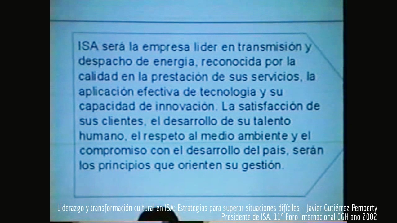 Liderazgo y transformación cultural en ISA - Javier Gutiérrez Pemberty internacional de brasil