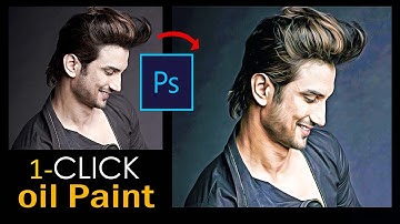 One click oil Paint in photoshop :Action in M.r pixiz