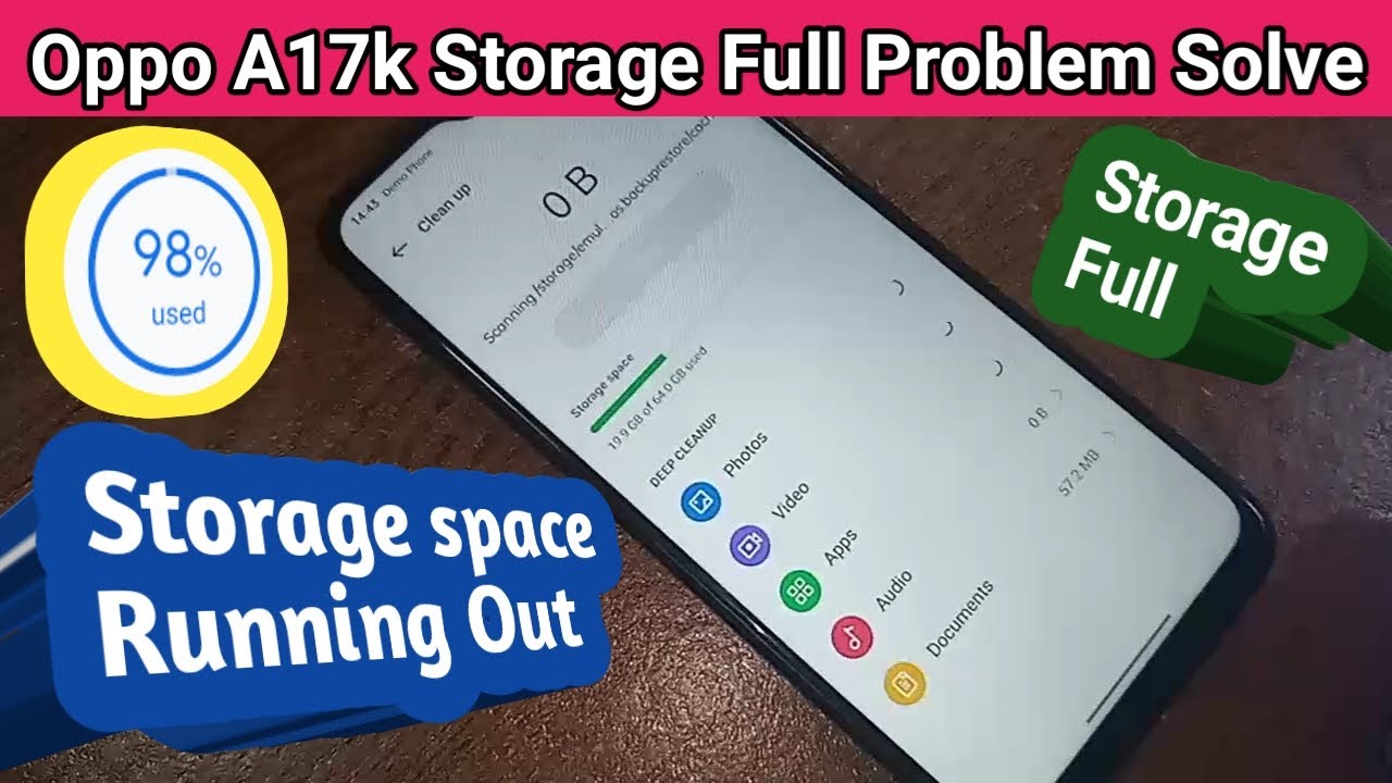 Oppo A17k storage full problem solve // how to solve storage full oppo ...